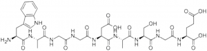 The Chemical structure of Dsip (Sleep inducing peptide)